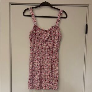 Trixxi White and Cream Sleeveless Sundress Mini